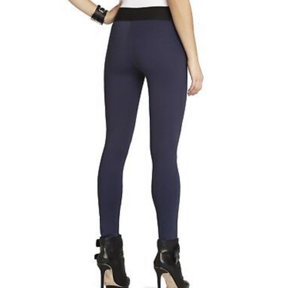 BCBGMAXAZRIA Mason Leggings In Navy Size XXS